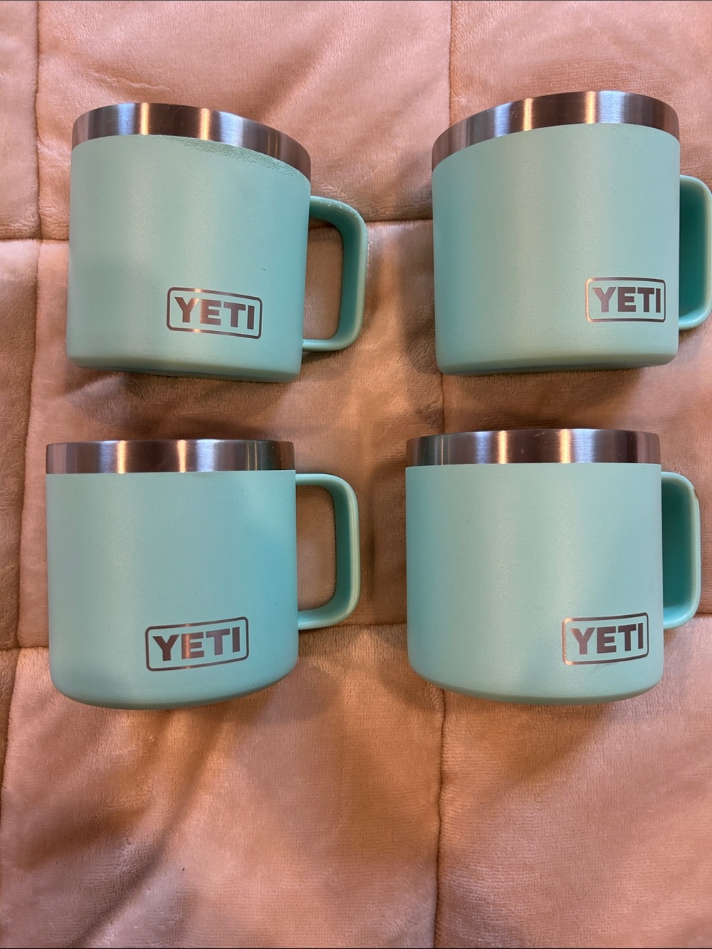 Yeti Seafoam Insulated Rambler Mugs - Set of 4